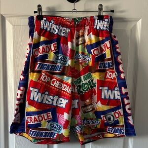 Flow Society Boys shorts. Lacrosse “Sweet Flow” design. Size Youth Large.